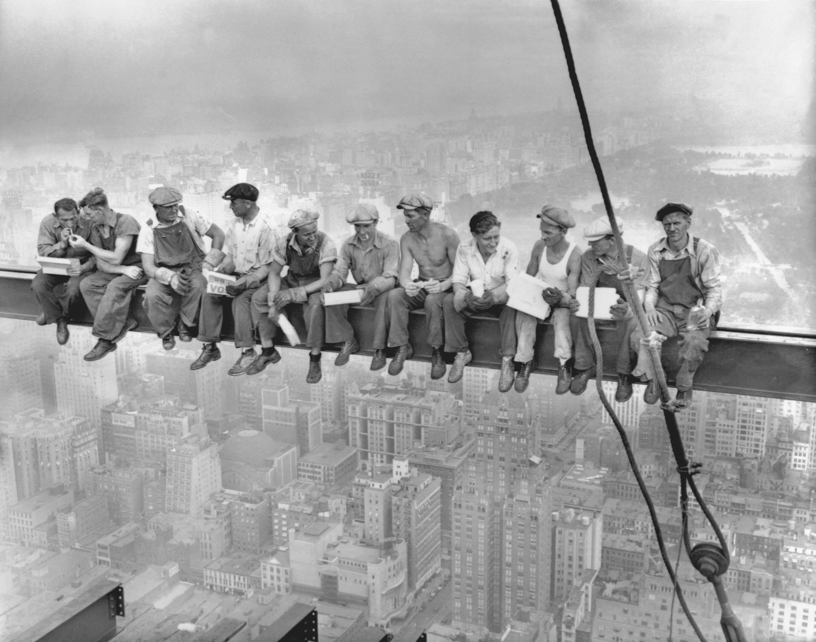 Lunch atop a Skyscraper by Charles Clyde Ebbets, 1932